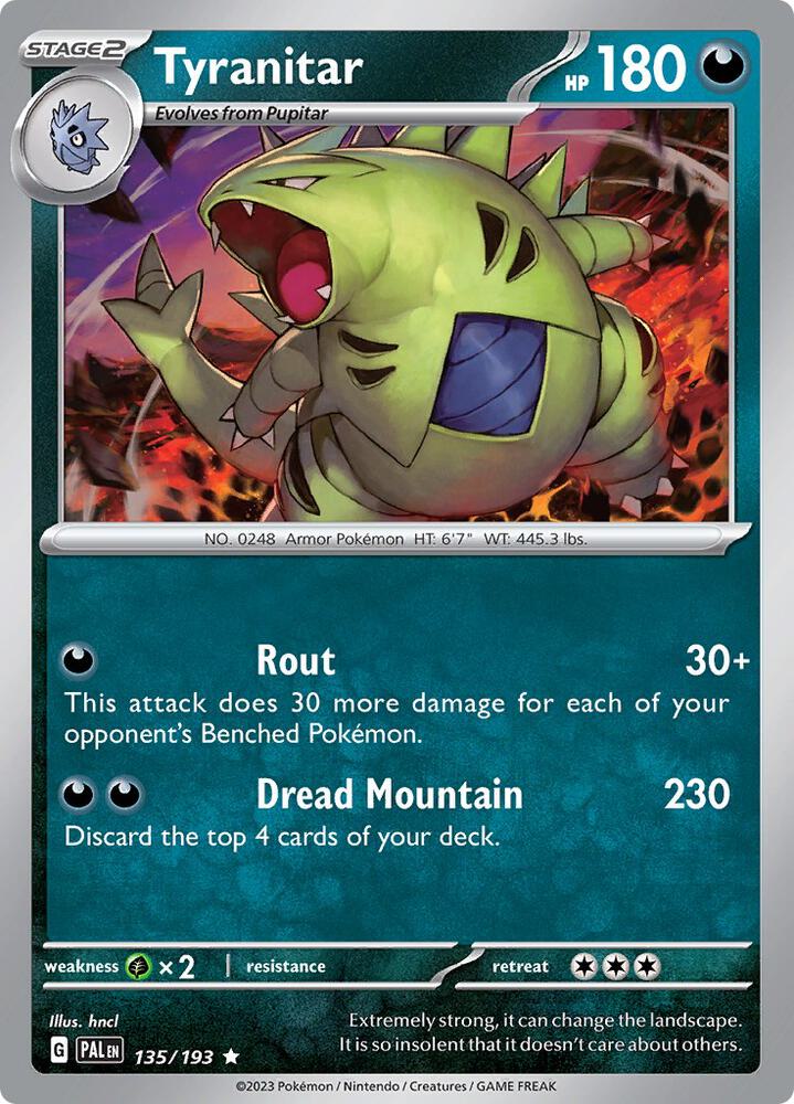 Tyranitar Evolution Line - Scarlet & Violet (3 Kart)