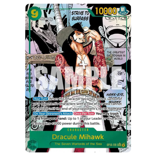 Dracule Mihawk Manga OP14-119 (ENG)