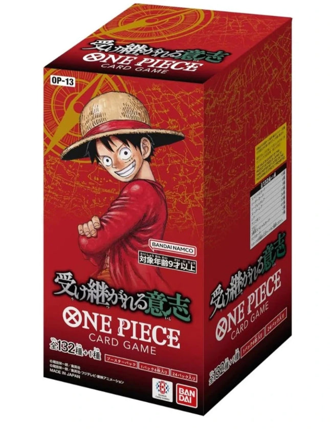 One Piece Card Game – OP-13 Carrying on His Will Booster Box (Japanese)