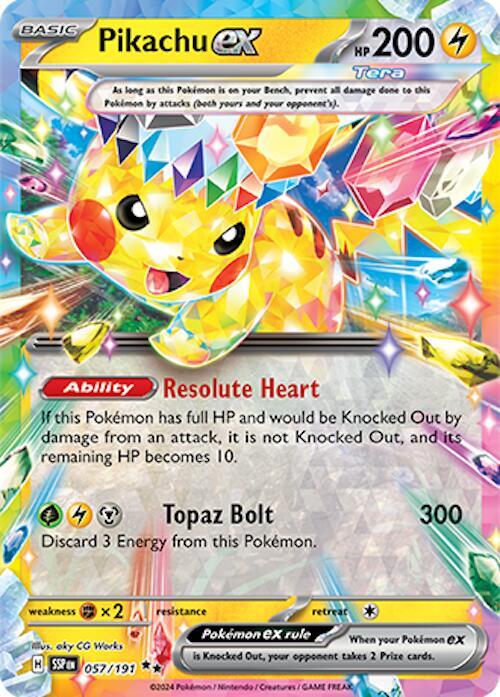 Pikachu ex 057/062 - Scarlet & Violet