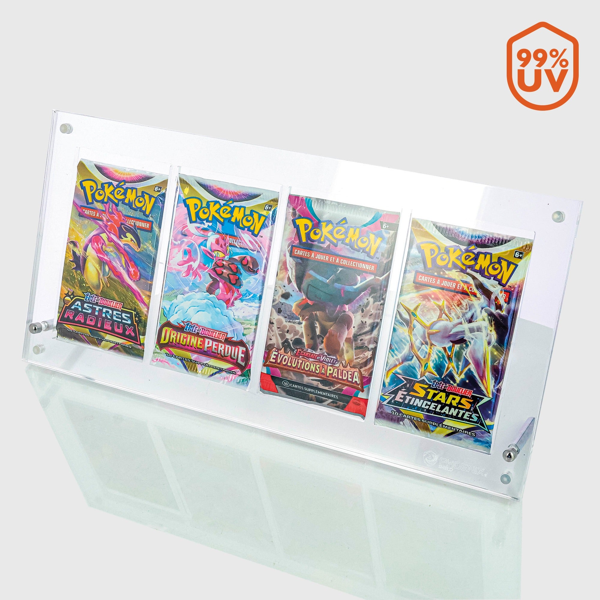 4 Slotlu Akrilik Booster Pack Tutucu