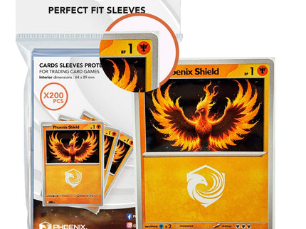 Phoenix Shield Perfect Fit Sleeve x200 (64x89mm)