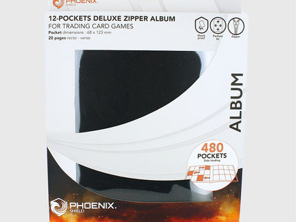 Phoenix Shield – Deluxe Maxi Zip Albüm 12 Cepli 480 Kart (Siyah)