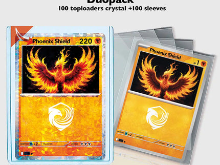 Phoenix Shield – Toploader & Sleeve Duo Pack (100'lü Kutu)