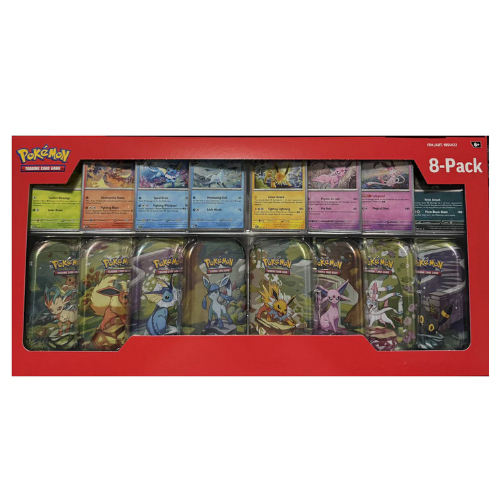 Scarlet & Violet Prismatic Evolutions Mini Tin Display (8-Pack) (English)