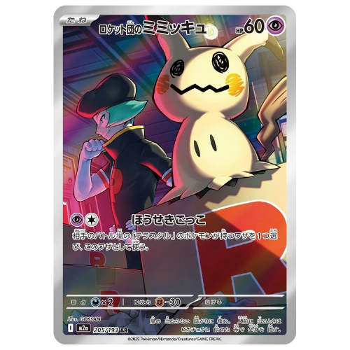 Team Rocket's Mimikyu 205/193 - Art Rare (Japanese)