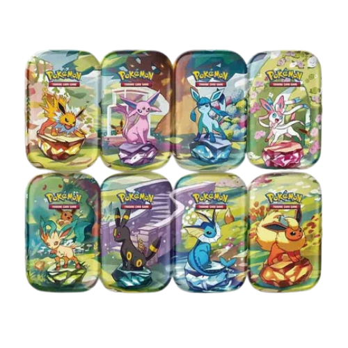 Scarlet & Violet Prismatic Evolutions Mini Tin Display (8-Pack) (English)