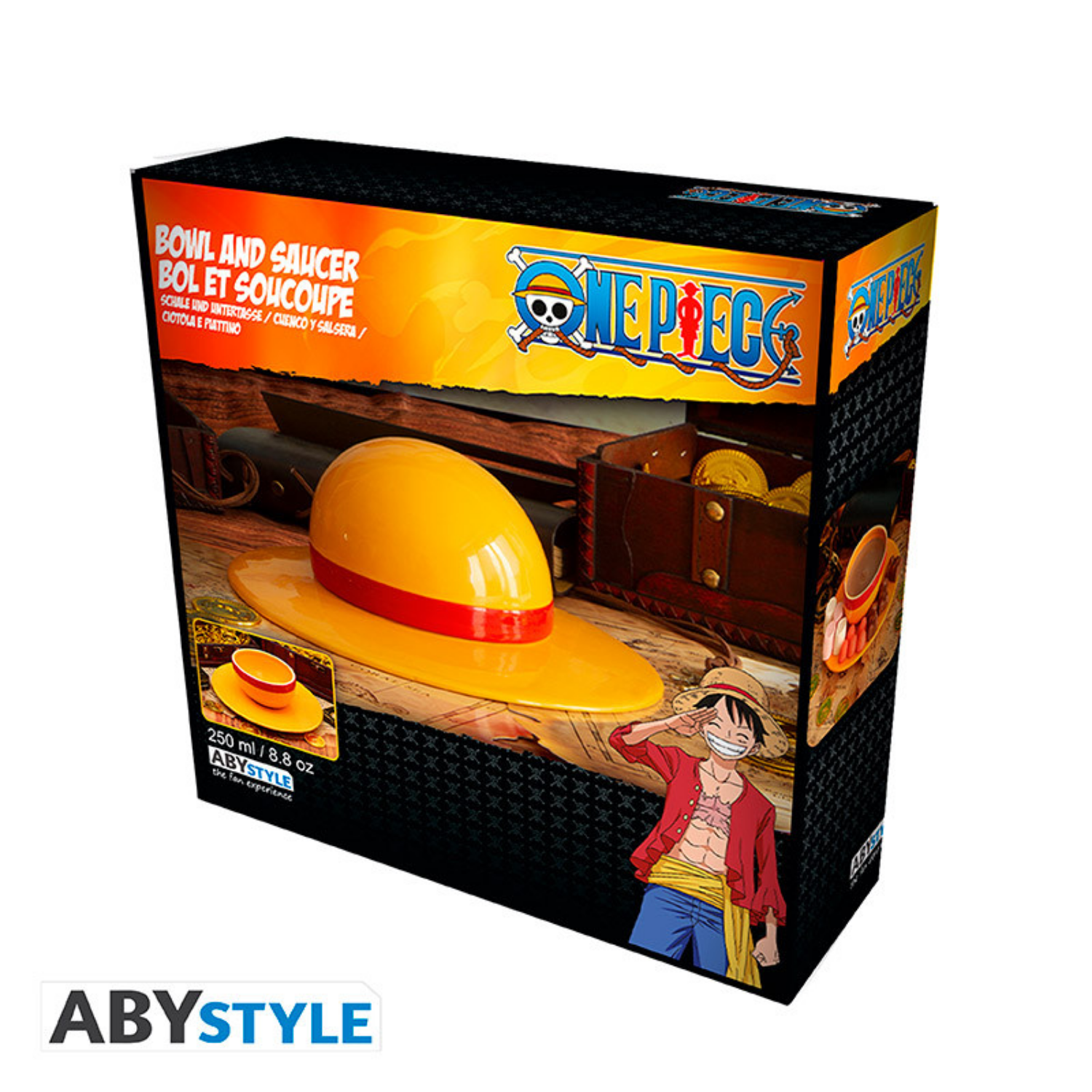 One Piece - Bowl And Saucer Strawhat