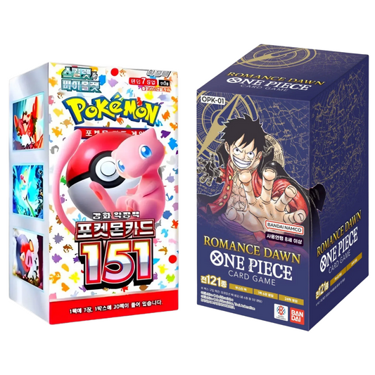 Pokemon & One Piece Bundle - 151 & OPK - 01 Booster Box (Korean)
