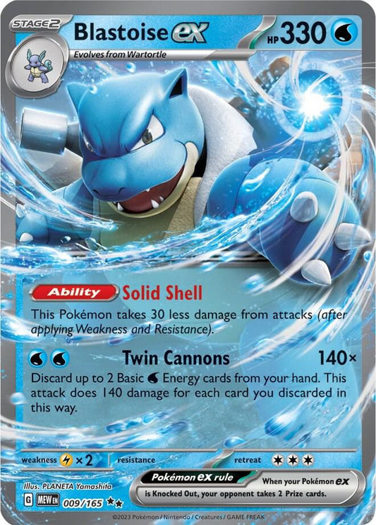 Blastoise ex - 009/165 Scarlet & Violet