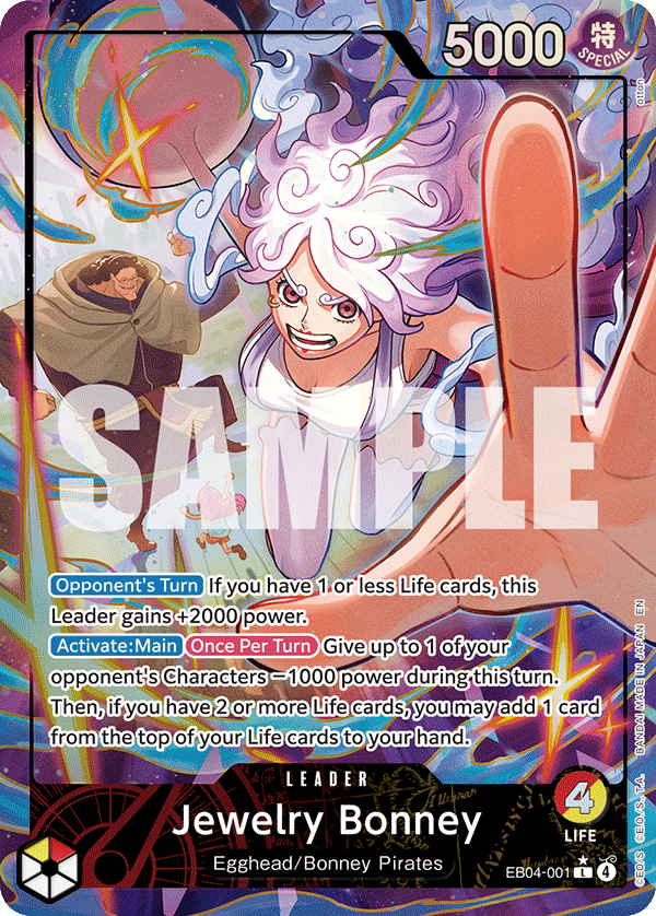 Jewelry Bonney (EB04-001) Leader Alternate Art İngilizce One Piece tekli kart