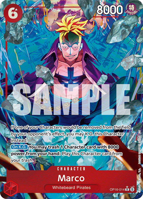 Marco (OP16-014) Alternate Art İngilizce One Piece tekli kart