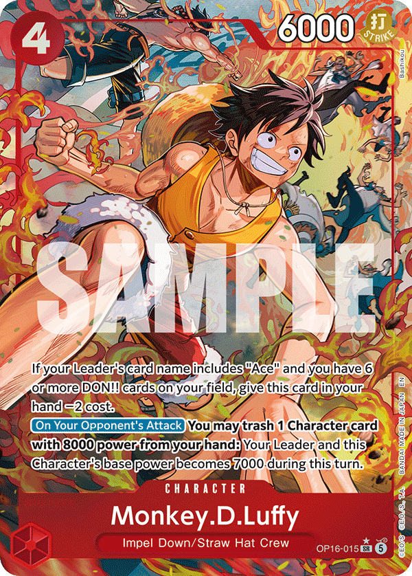 Monkey.D.Luffy (OP16-015) Alternate Art İngilizce One Piece tekli kart