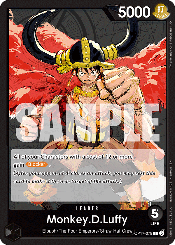 Monkey.D.Luffy (OP17-079) - Leader (English)