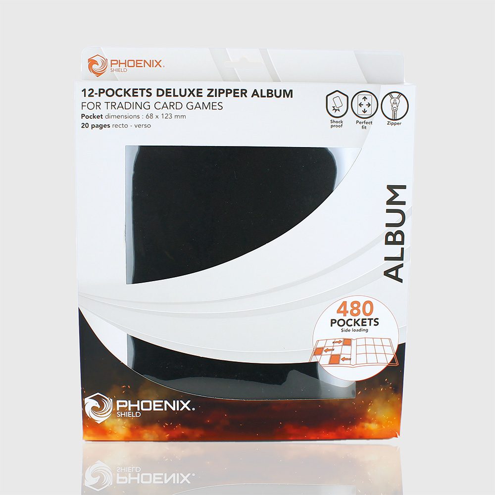 Deluxe Maxi Zip Albüm 12 Cepli 480 Kart (Siyah)