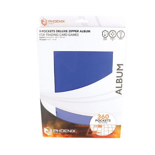 Deluxe Zip 9 Cepli Albüm – 360Kart (Mavi)