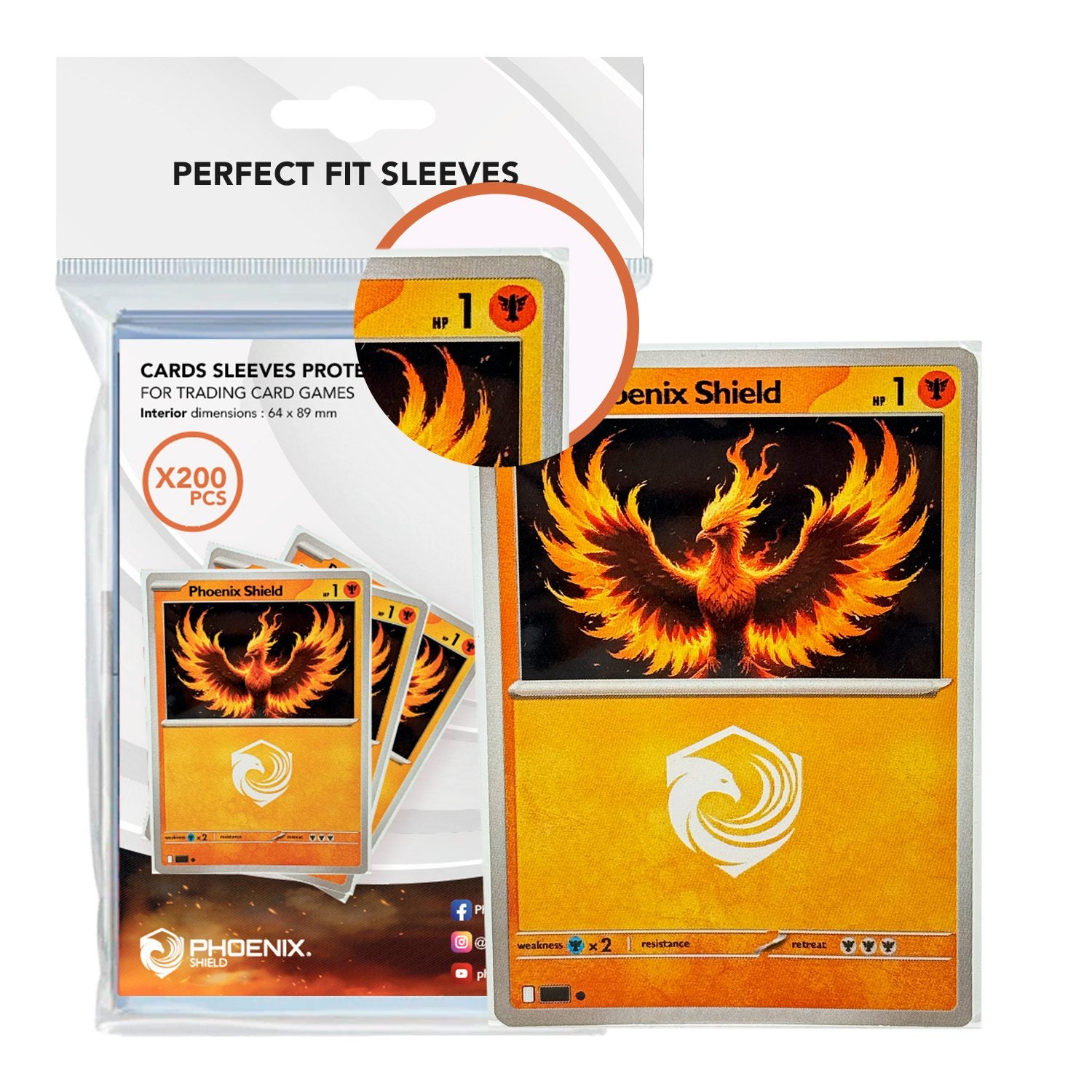 Perfect Fit Sleeve x200 (64x89mm)