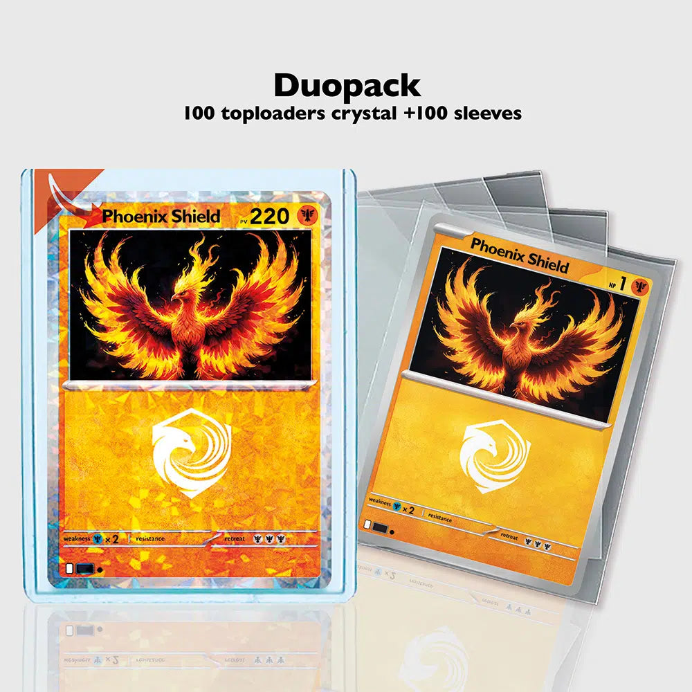 Toploader & Sleeve Duo Pack (100'lü Kutu)