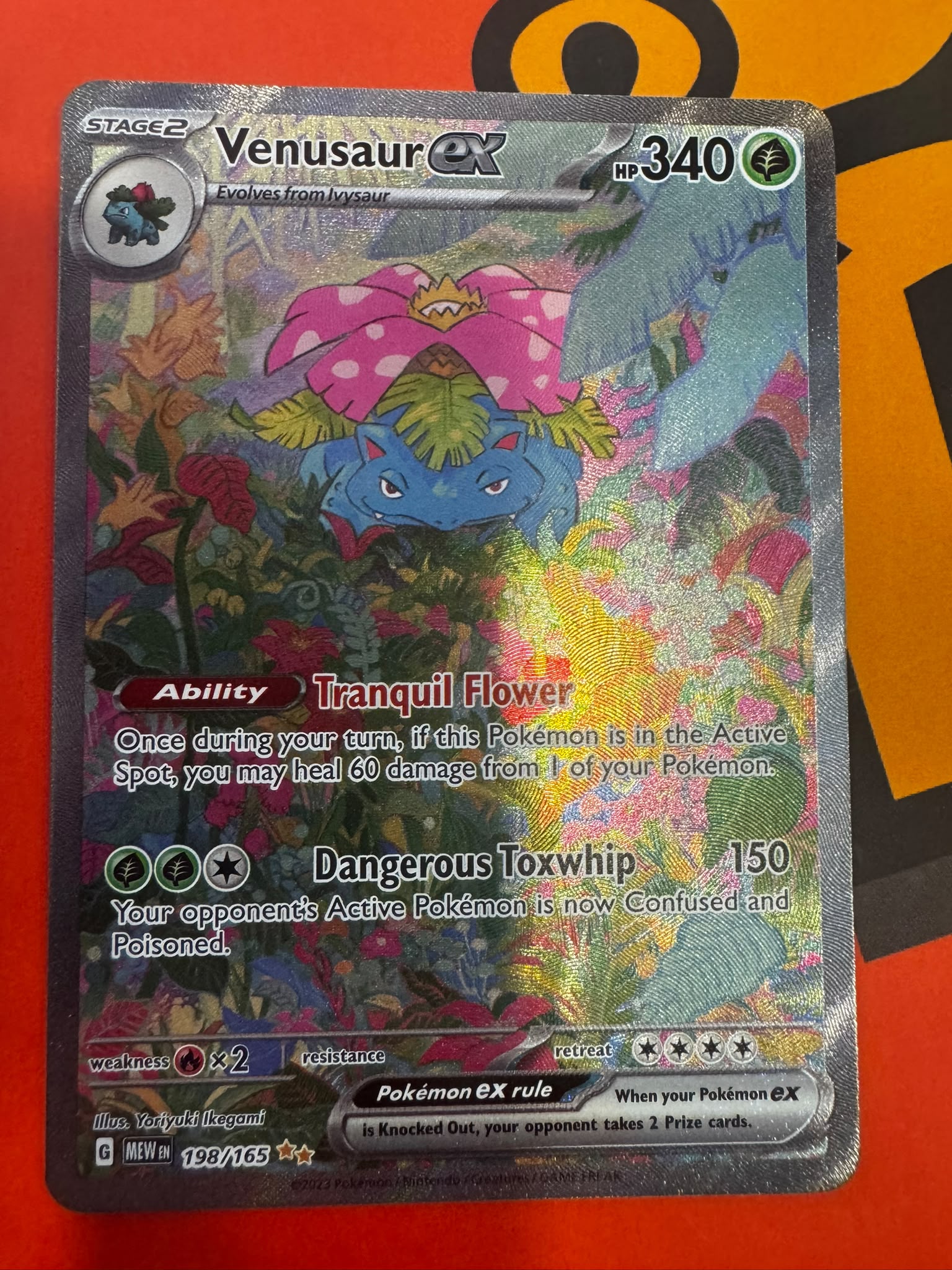 Venusaur ex 198/165 - Special Illustration Rare (English)